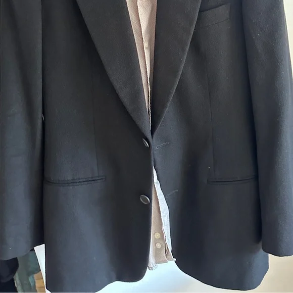 36R Cashmere Georgio Armani designer black sport coat - Picture 2 of 9
